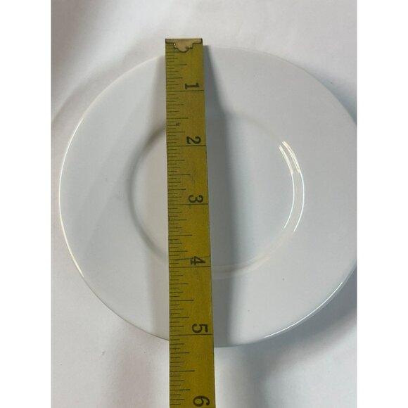 VTG Signature Housewares Demitasse Classic White Stoneware Cup & Saucer Set of 4 - Picture 7 of 8